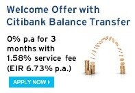 Welcome Offer with Citibank Balance Transfer