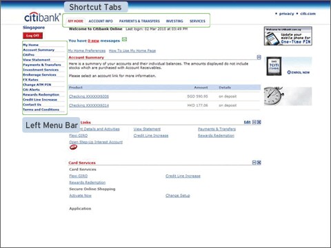 login to Citibank Online