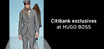 Citibank exclusives at HUGO BOSS