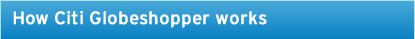 How Citi Globeshopper Works