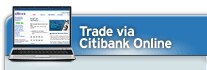 Trade via Citibank Online