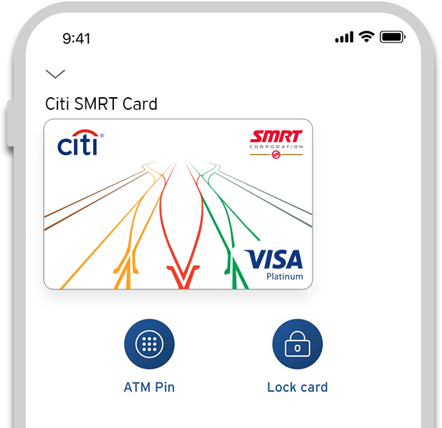 Lock and unlock your Citi SMRT Credit Card