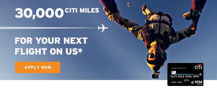 Apply for miles credit card by Citibank Singapore