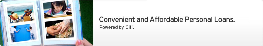 Convenient and Affordable Personal Loans. Powered by Citi.