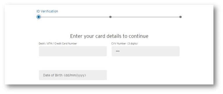 Enter your Card Details to Continue